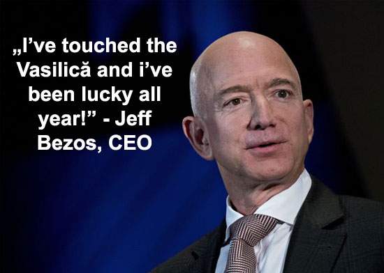 Miliardarul Jeff Bezos îşi dezvăluie marele secret: „Am pus mâna pe Vasilică”