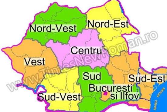 Împărţirea României pe regiuni va lăsa judeţul Vaslui pe dinafară