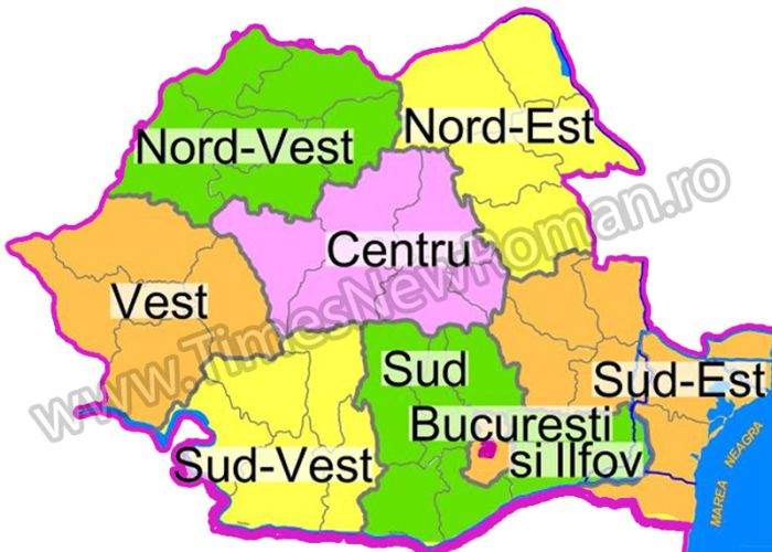 Împărţirea României pe regiuni va lăsa judeţul Vaslui pe dinafară
