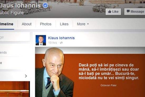 Disperare totală! Iohannis a pus pe Facebook un citat din Paler, ca să-şi recupereze like-urile