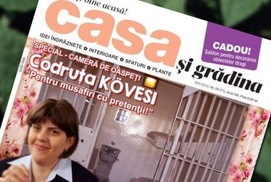 Kövesi și-a renovat casa. Camera de oaspeți are acum gratii și e dotată cu pat, chiuvetă și vas WC