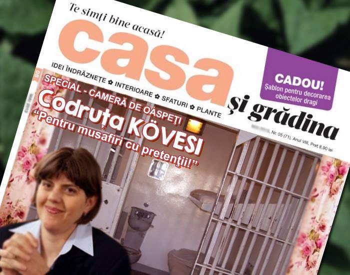 Kövesi și-a renovat casa. Camera de oaspeți are acum gratii și e dotată cu pat, chiuvetă și vas WC