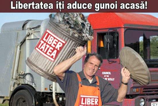 Campanie total neispirată a unui tabloid: „Libertatea îți aduce gunoiul acasă!”