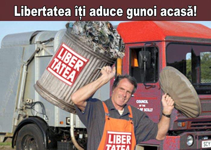 Campanie total neispirată a unui tabloid: „Libertatea îți aduce gunoiul acasă!”