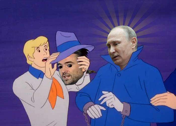 Deputatul Pleşoianu, prins de gaşca lui Scooby Doo. I-au dat faţa jos şi-au descoperit că e Putin!