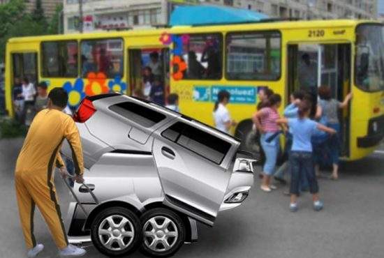 Revoluţionar! Dacia lansează Loganul pliabil, care poate fi luat în metrou sau autobuz