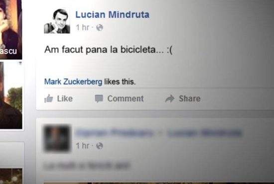 De ziua lui Lucian Mîndruță însuși Mark Zuckerberg i-a dat like la o prostie