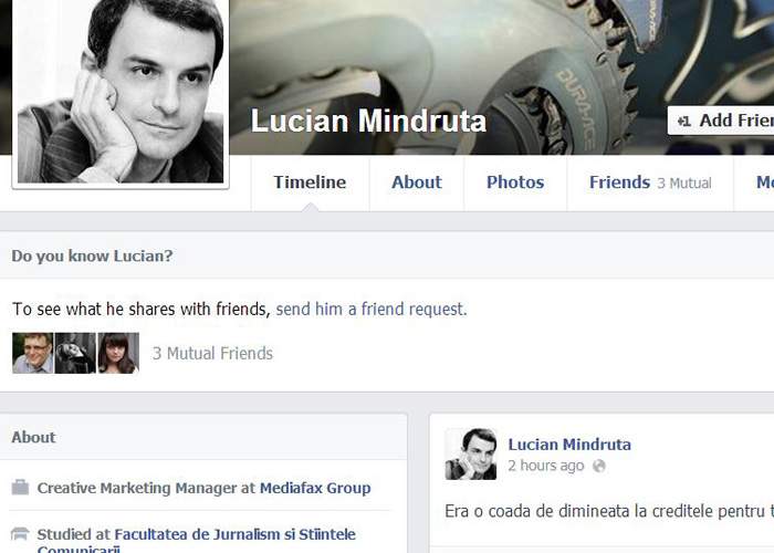 Trustul Mediafax, aproape de insolvenţă. Lucian Mîndruţă a pierdut parola de Facebook