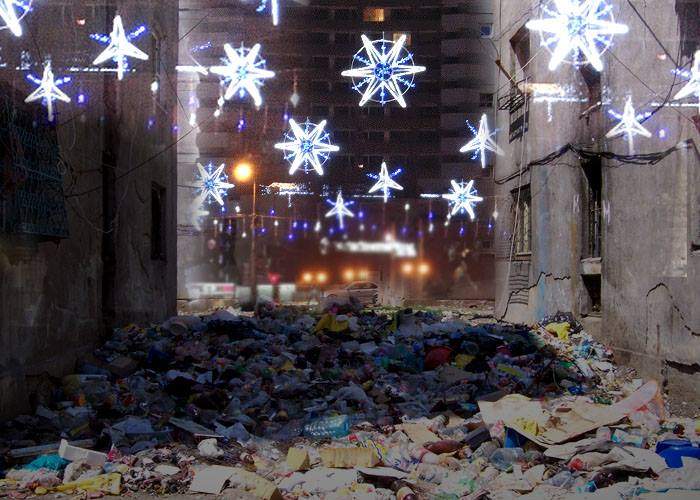 Luminile de Crăciun din Bucureşti vor fi stinse, că se vede prea bine jegul şi se sperie turiştii