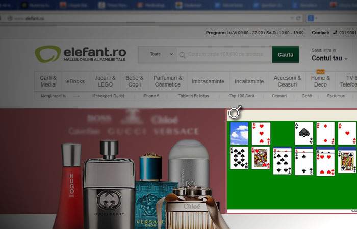 Magazinele online vor avea un colţ unde bărbaţii pot juca Solitaire până termină soţia cumpărăturile