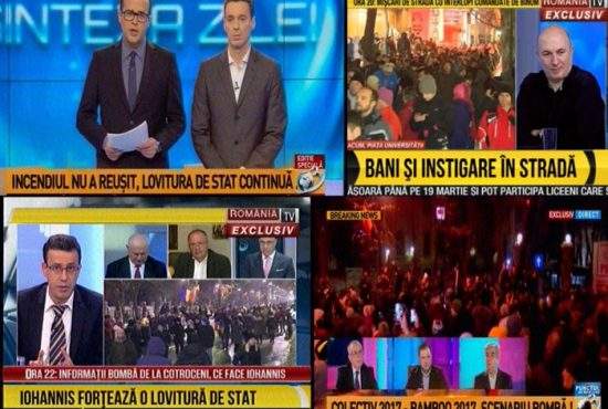 Top 10 manipulări pregătite de RTV şi Antena 3 pentru protestul de diseară
