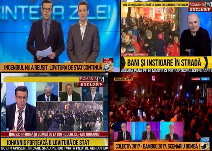 Top 10 manipulări pregătite de RTV şi Antena 3 pentru protestul de diseară