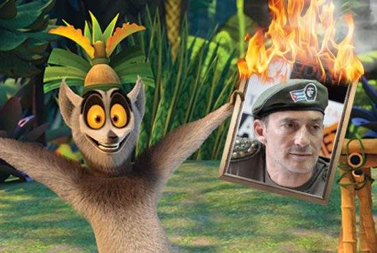 Lovitură de palat în Madagascar! King Julien l-a răsturnat pe Mazăre şi revine pe tron