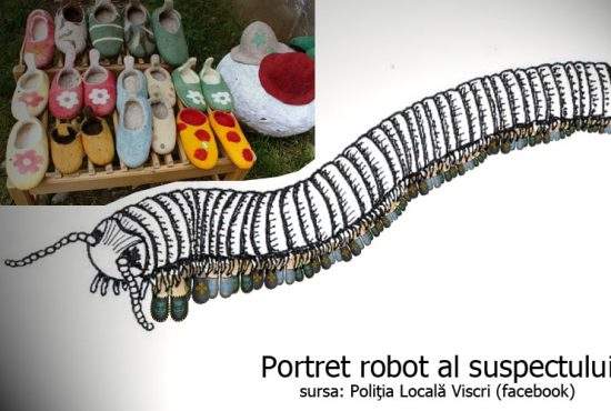 500 de perechi de papuci, furate din Viscri. Principalul suspect e un miriapod