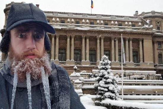 Efectul freezing rain. Bucureştenii au reclamat o invazie de morse, după ce au văzut hipsterii cu ţurţuri în bărbi