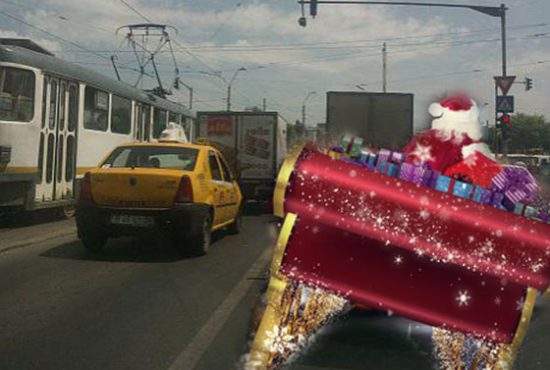 Trafic blocat în București după ce un cocalar a lăsat sania cu avariile pornite într-o intersecție
