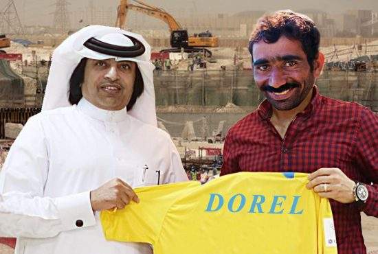 Transferul anului! Doi muncitori care demolau stadionul Ghencea, vânduți de Becali la o firmă de construcții din Qatar