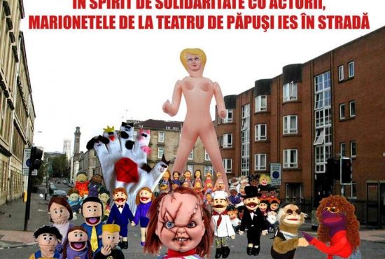 Păpuşile de la Teatrul de Păpuşi spun despre Boc că e o simplă marionetă