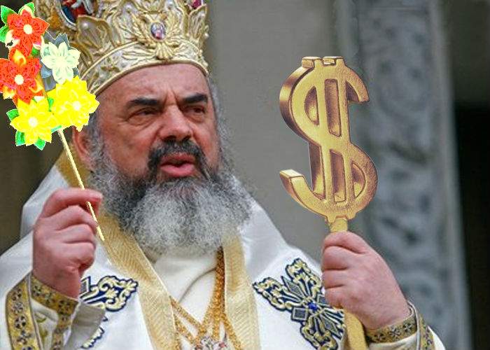 Patriarhul Daniel a dat 3 milioane pe o sorcovă uriaşă de aur, dar şi-a scos deja banii