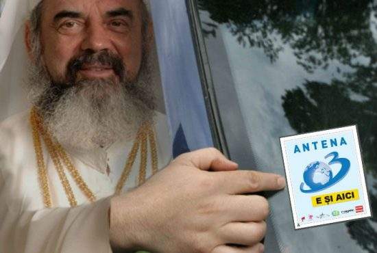 Patriarhul profită de bătrânii proşti: Azi pe cutia milei scria: “Ajută Antena 3!”