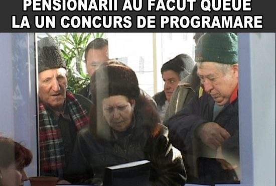 Peste 500 de pensionari au făcut queue ca să se înscrie la un concurs de programare