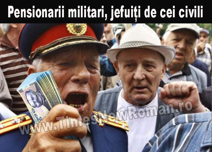 Bande de pensionari civili îi jefuiesc pe pensionarii militari