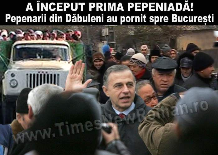 Mircea Geoană a chemat pepenarii în București. A început pepeniada!