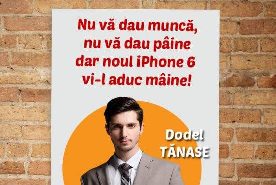 Strategie: un candidat le promite alegătorilor din Dorobanţi că iPhone 6 va fi lansat mai devreme