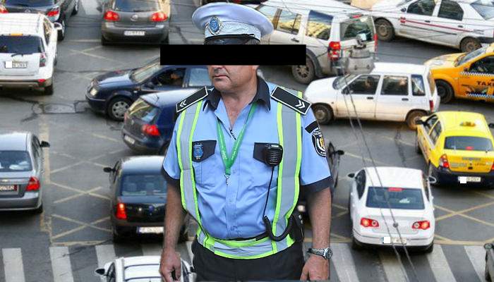 Terorism în Capitală. Un poliţist de la circulaţie a devastat o intersecţie, dirijând-o ca un bou