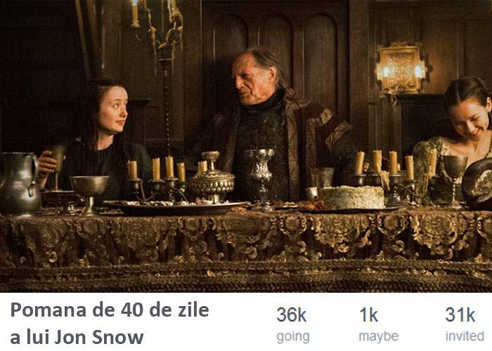 Atenţie, spoiler! Parastas roşu în Bucureşti: 36.000 de morţi la pomana lui Jon Snow