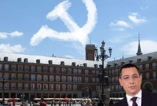 Semn divin în timpul vizitei lui Ponta la Madrid! Pe cer au apărut nori în formă de seceră şi ciocan