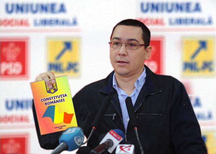 Ponta, despre cum va modifica Constituţia: „Tot ce trec în CV devine literă de lege!”