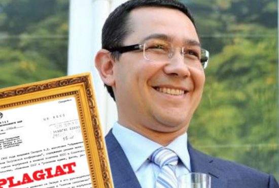 Ponta şi-a înrămat deja verdictul de plagiator: “E prima mea hârtie obţinută pe bune!”