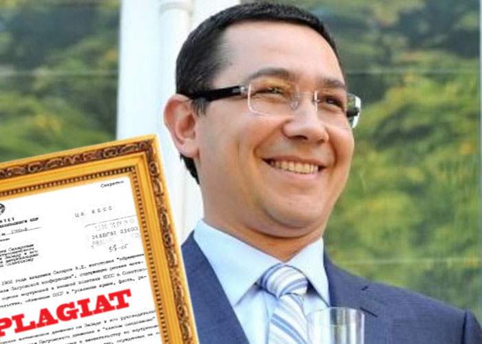 Ponta şi-a înrămat deja verdictul de plagiator: “E prima mea hârtie obţinută pe bune!”