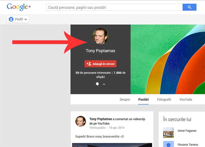 Vești bune pentru cretinii care dădeau share la Tony Poptămaș: pagina sa de Google+ încă funcționează