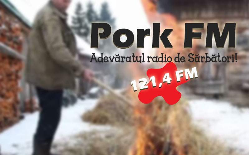 Mai festiv decât colindele! Un post de radio difuzează luna asta numai tăieri de porc