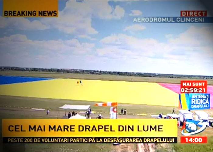 Zece lucruri despre cel mai mare steag din lume, realizat de Antena 3