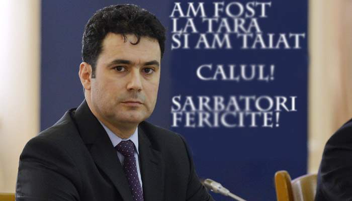 Ministrul Remus Pricopie recidivează: ”Am respectat tradiția! Am fost la ţară şi am tăiat calul”