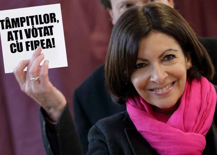 Anne Hidalgo, primarul Parisului, râde de bucureșteni: ”Tâmpiților, ați ales-o pe Firea primar”