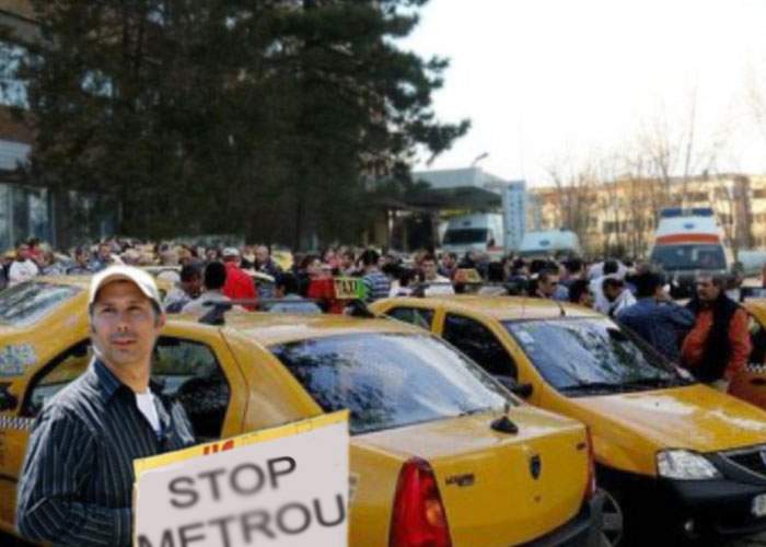 Taximetriştii din Bucureşti protestează din nou. Vor închiderea metroului, că le fură clienţii