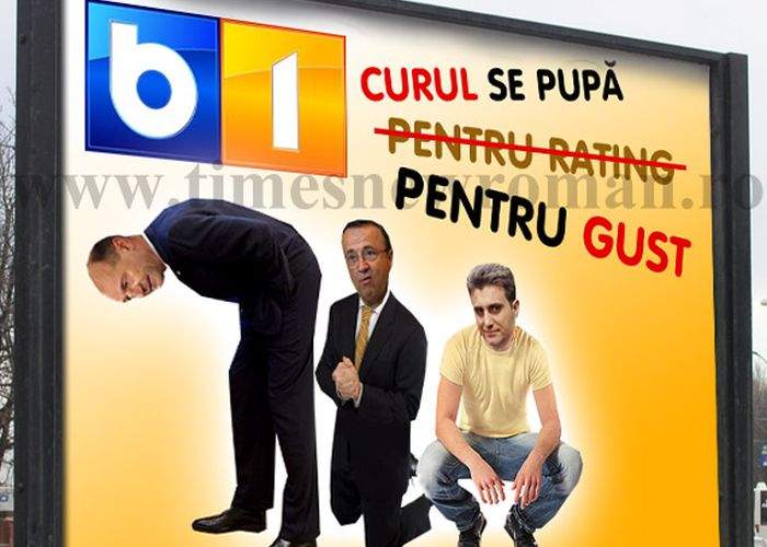 Poza zilei! B1TV a lansat campania: „Curul se pupă pentru gust!”