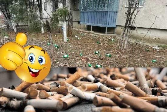 Tot mai mulţi români aruncă gunoiul selectiv: chiştoacele pe trotuar, PET-urile în iarbă