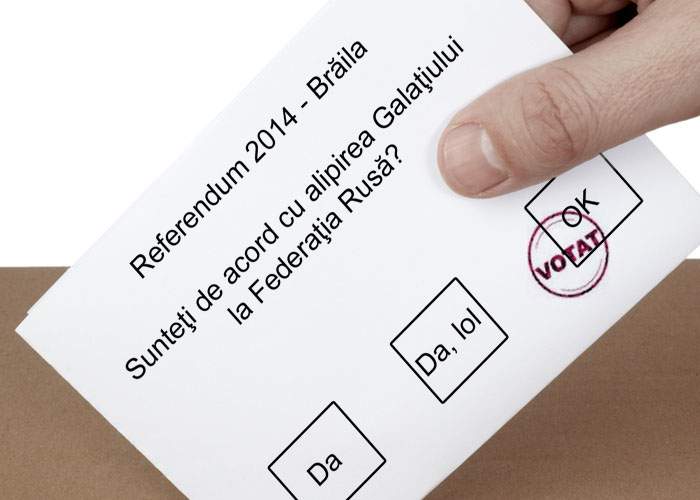 Se ţin de şotii! Brăilenii au organizat un referendum pentru alipirea Galaţiului la Rusia