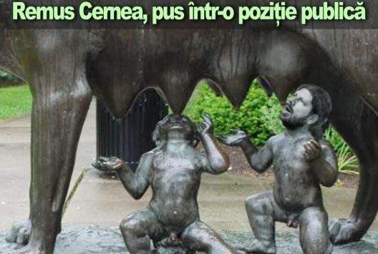 O nouă statuie inedită în Bucureşti: lupoaica cu Romulus şi Remus Cernea
