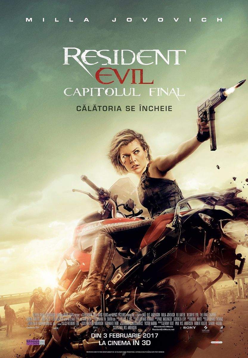 Resident Evil: The Final Chapter 3D (2016) – Tragem linie și picotim