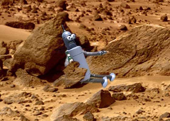 Există viață! După ce robotul american a găsit apă pe Marte, robotul românesc a descoperit și bere!