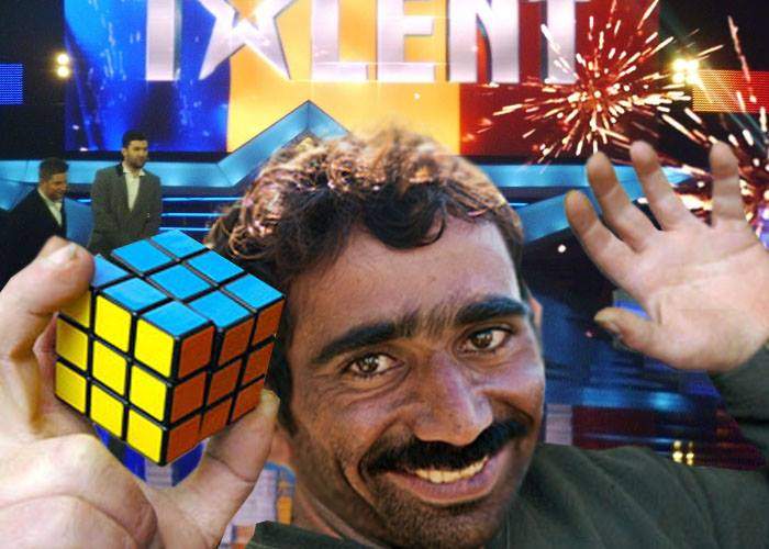 Românii au talent! Un ţigan a uimit juriul furând un cub Rubik în doar două secunde