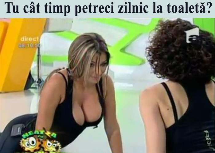 Sânii Roxanei Vancea, imaginea campaniei „Tu cât timp petreci zilnic la toaletă?”