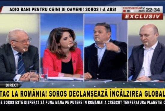 Delirul RTV continuă! Soros, acuzat că a provocat încălzirea globală, ca să iasă mai multă lume la proteste