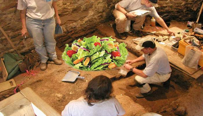 Dovada că vegetarianismul e ceva nou. A fost găsită o salată veche de 6000 ani, neatinsă!